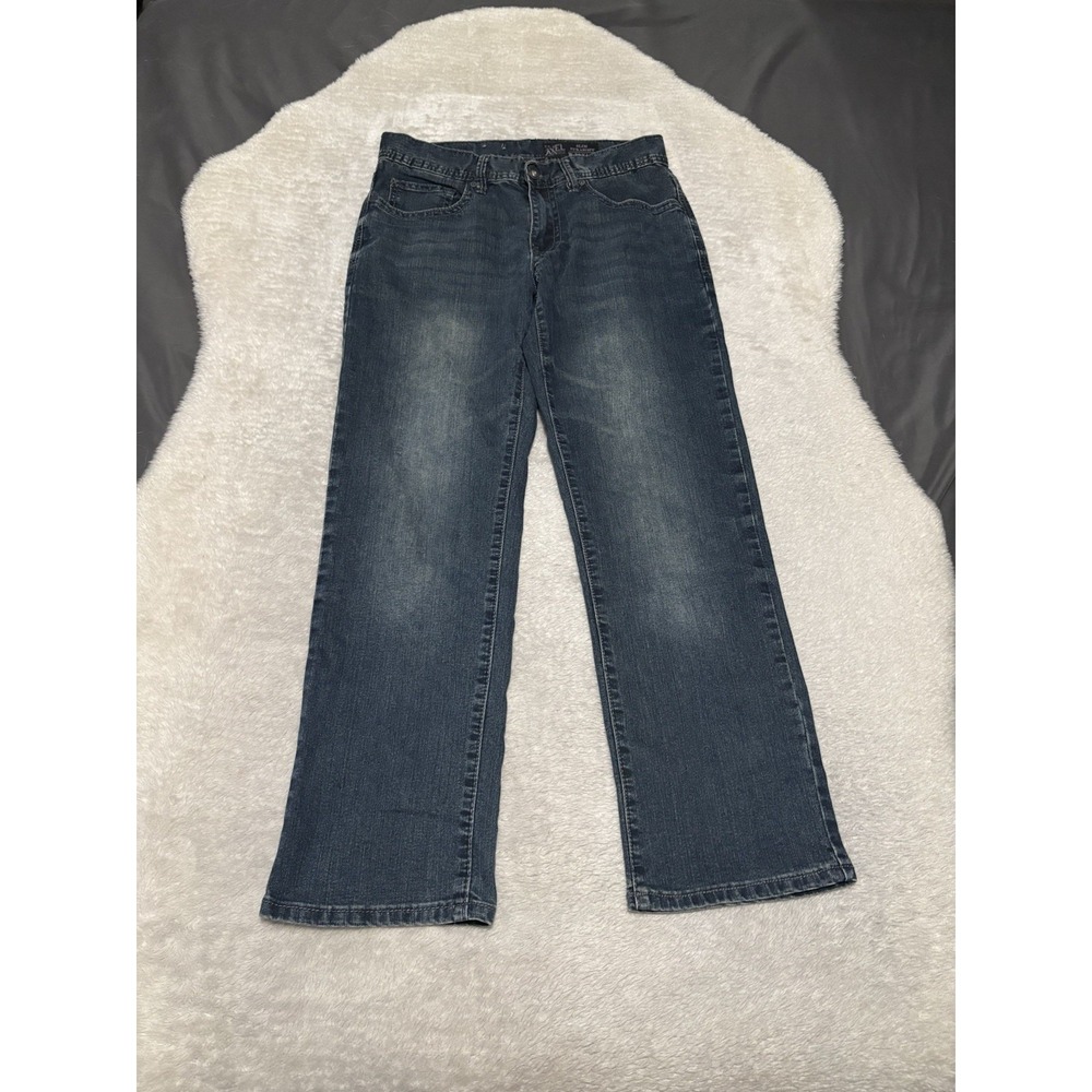 TK Axel Mens Slim Straight Blue Denim Jeans‎ Size 30x30 Pants Stretch